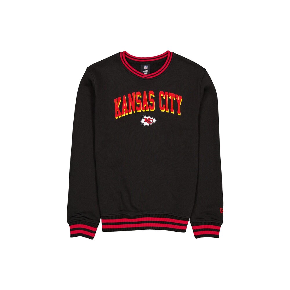 New Era Kansas City Chiefs Sport Night Black Crewneck - Size XL